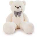 47 inch Giant Teddy Bear Stuffed Animal White Big Plush Teddy Bear Valentine's Gift for Girlfriend Soft Stuffed Bear Animals for Christmas,Birthday,Mother's Day