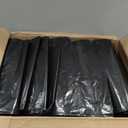 Plasticplace 55-60 Gallon Trash Bags, Heavy Duty, Black Garbage Can Liners, Puncture-Resistant Star Seal, 38" x 58", 100 Count for Warehouse, Kitchen, and Outdoor Use 1.5 Mil