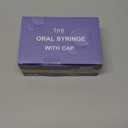 50 Pcs 1ml Syringes with Caps Oral Dispenser Individually Sterile Warpped for Medicine Dropper, Colostrum Collect Feeding Pets, Liquid