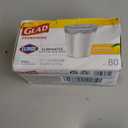 Glad Small Trash Bags 4 Gallon, Lemon Fresh Bleach Garbage Bags, Odor Resistant with Drawstring, 80 Count