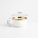 4.3-Inch Porcelain Ceramic Bowls for Kitchen, White Serving Bowls for Soup Pasta Salad Fruit Snack Noodles Ice Cream White Rice Cereal Bowl 11 oz Dinnerware Sets (Set of 4)