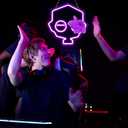 JFLLamp Purple Game Character Neon Signs for Wall Decor Game Logo Neon Lights for Bedroom Led Signs Suitable for Dormitory Man Cave Christmas Gift