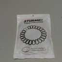 STURME 2" Aluminum D Ring Carabiners Clip D Shape Spring Loaded Gate Small Keychain Carabiner Clip Set Outdoor Camping Mini Lock Snap Hooks Spring Link Key Chain Durable Improved 24 PCS