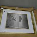 Americanflat 16x20 Picture Frame with Decorative Inner Mat Accent - Displays 11x14 Photos with Mat or 16x20 Without - Veranda Collection - Gold Vintage Frames with Polished Plexiglass
