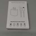 10FT iPhone Fast Charger,3Pack Extra Long[Apple MFi Certified]iPhone Charger Fast Charging Quick 10Foot USB C to Lightning Cable Cord Adapter Block for iPhone 14 Pro Max/14 Plus/13/12Mini/11/XS/X/iPad (White)