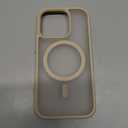 MOCCA Strong Magnetic for iPhone 15 Pro Case, [Compatible with Magsafe][13FT Military Drop Protection] Slim Translucent Matte Shockproof Case for iPhone 15 Pro Phone Case 6.1'', Light Gold Pack of 2