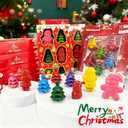 3 x 6 Pack Christmas Mini Crayons Toys, 6 Colors Christmas Tree Snowman Santa Crayons for Boys Girls Boys Christmas Stocking Stuffers Birthday Party Favors Gifts