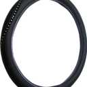 Custom Accessories Bling Rope Steering Wheel Cover, Vegan Leather Car Accessories for Cars, Trucks, SUVs, Interior Car Accessories, Rhinestone Auto Accessories - Black