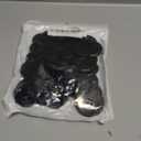 Large Resin Sewing Buttons, 1-1/2 inch,38mm, 4-Hole, Multicolored Craft Buttons for DIY Projects, 30 Pack (Black)