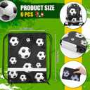Talltalk 12 Pcs Soccer Gift Party Favors Set, Soccer Water Bottles 24 oz with Drawstring Bags, Sports Goodie Bags for Team Gifts, Sports Party Supplies for Birthday Decorations