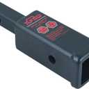 TOPTOW 64408 Trailer Hitch Receiver Adapter 1-1/4" to 2", Extender to 6-1/4" Extension Length