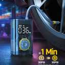 Fanttik X9 Pro Portable Tire Inflator for Compact Car, 1Min Jet-Inflate Electric Bike Pump with Digital Tire Pressure Gauge, 150PSI Air Compressor for Electric Bikes, Motorcycle, Ball, Mechanical Gray