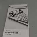 KINGSTONE Silverware Set, 20 Piece Flatware Cutlery Set for 4, 18/10 Stainless Steel Silverware Mirror Polished Dishwasher Safe for Home, Restaurant, Wedding, Party(Silver, 20 pieces for 4)