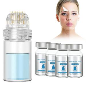 Micro Infusion System for Lips, Micro System for Face, SerumSmooth Skin Facial Serum for All Skin Types (1* applicator+4*Serum)