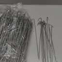 MorningRo 400 Pcs 10-1/2" Chain Link Fence Wire Ties 9 Gauge Heavy Duty Aluminum Ties Hook for Chain Link Fence, Posts, Rails, Dog Kennel Repair