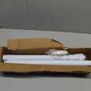 White Tension Curtian rod no drill, 42 to 87 inch Adjustable Heavy Duty black shower curtain rod for Windows bathroom Closet