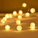 Cracked Orb Copper Wire LED String LIghts, 40 Leds