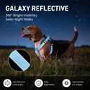 Dog Harness for Large Dogs with Back Clip, Galaxy Reflective, Blue