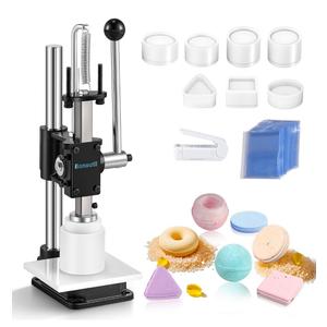 Bath Bomb Press Machine with 7 Molds for DIY Soap Making Kit