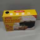 Aotto Portable Oven Electric Lunch Box Food Heater - 80W Heated Lunch Box Food Warmer for Adults, Work, Travel, Home Kitchen - Cook, Reheat, and Keep Warm (Black) 110V/120V