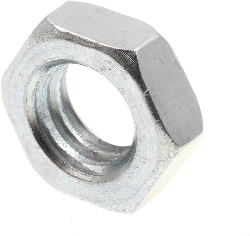Prime-Line 9075904 Hex Jam Nuts, 7/16 In.-14, A563 Grade A Zinc Plated Steel (50 Pack)
