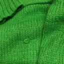 Aoysky Women's Long Cardigans Cable Knitted Open Front Oversized Hooded Outerwear Sweater Coat Green M