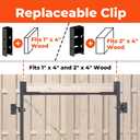 Sidasu 2Pcs Fence Gate Kit DIY Gate Building Kit, 36"-72" Heavy Duty Wood Fence Gate Kit with 4-5 Feet Height, Fits Both 1"x4" and 2"x4" Wood