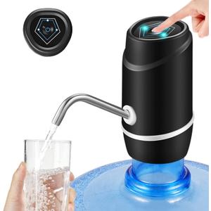 Water Bottle Pump,5 Gallon Water Dispenser,USB Charging Drinking Portable Electric Switch for Universal 3-5 Gallon Bottle for Outdoor Home Office