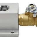 NYSUS Air Outlet Kit for 3/4 Inch Tubing System with 1/2 Inch NPT Outlet Port (With Shut Off Valve)
