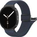 Magnetic Braided Band Compatible with Samsung Galaxy Watch 8/8 Classic | Stretchy Nylon Sport Loop Band Compatible with Samsung Galaxy Watch 8 40mm 44mm/8 Classic 46mm Elastic Strap Bands Women Men