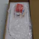 WORHE Natural Marble Vanity Tray Italy Oval Stone Trays for Candles Perfume, Decorative Jewelry Dish for Small Items, Countertop Storage Organizer for Home Bathroom Kitchen Matte Surface White (BH101)