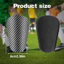 1 Pair Mini Shin Guards Soccer, Lightweight Small Minis Shin Pads EVA Mini Shinguards for Indoor Outdoor Football Soccer Training Protective Equipment (Black)