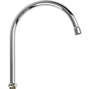 8 Inch Gooseneck Faucet Spout Replacement Fits for Most T&S Faucets, 360 Stainless Steel Commercial Faucet Swivel Spout for 1 or 2 Bay Compartment Sinks