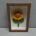 Marvogo Crochet Bouquets Photo frame, crochet sunflower, Hand-Knitted Yarns to Make Sunflower Photo frame,Home & Office for Wall Wall Decor,Desktop decoration