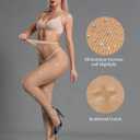 CHRLEISURE Women's Sparkle Rhinestone Fishnets, Sexy Sparkly Glitter Party Concert Outfit Fishnet Stockings