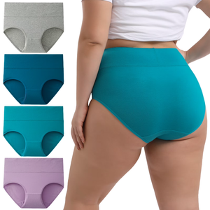 Plus Size Panties For Curvy Women INNERSY Women's Plus Size, 4XL, Pack of 4 