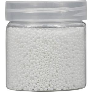 Bala&Fillic 2mm Round Size Almost Uniform Seed Beads 10000pcs /110 Grams in Box 12/0 White Color Small Craft Seed Beads for Making Jewelry Earring Bracelets Necklace