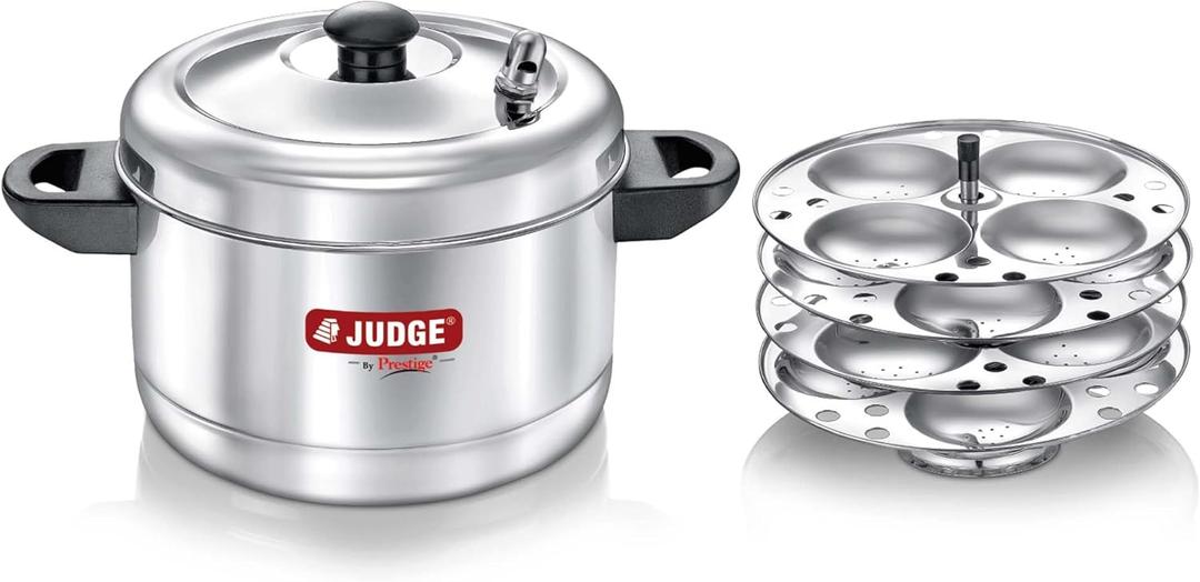 Judge by Prestige Stainless Steel Idli Cooker with 4 Plates
