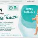 Amazon Brand - Mama Bear Gentle Touch Diapers, Hypoallergenic, Size 5, 132 Count (4 packs of 33), White