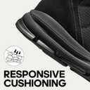 NORTIV 8 Men's Waterproof Lightweight Military Tactical Work Boots Outdoor Hiking Combat Motorcycle Boots (Black)