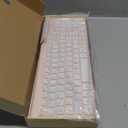 Cimetech Wireless Keyboard and Mouse Combo, Compact Full Size Wireless Keyboard and Mouse Set 2.4G Ultra-Thin Sleek Design for Windows, Computer, Desktop, PC, Notebook, Laptop - Pink