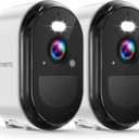 2K Security Cameras Wireless Outdoor, WiFi Battery Powered Indoor Camera for Home Security with AI Motion Detection, Spotlight, 2-Way Talk, Siren, IP65, Cloud/SD Storage - 2 Cameras (2 Pack)