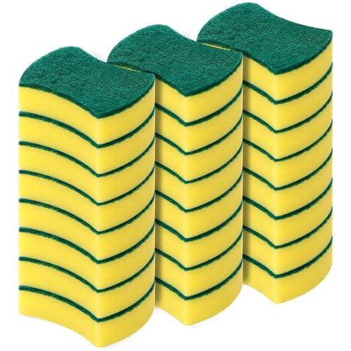 Kitchen Cleaning Sponges, 24 Pack Eco Non-Scratch for Dish, Scrub Sponges
