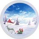 Round Photo Frame Wooden Wall Hanging Picture Frames for Home Office Wall Decor (White, 12 inch)