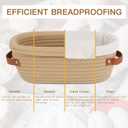 Banneton Bread Proofing Basket Set 9 Inch Round and 10 Inch Oval Sourdough Proofing Baske Bread Baking Supplies with Danish Whish Bowl Scraper Dough Scraper for Bread Making Baking Fermentation