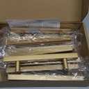 Goldenwarm 10 Pack Gold Cabinet Handles 6-1/4"(160mm) Brushed Brass Cabinet Pulls T Bar Drawer Pulls for Kitchen Cupboard & Drawer Hardware