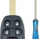Replacement Key Fob Cover Case fit for 2011 2012 2013 Honda Odyssey Keyless Entry Key Fob Shell (6 Buttons)