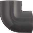 Spears 806 Series PVC Pipe Fitting, 90 Degree Elbow, Schedule 80, 4" Socket