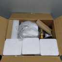 Unicozin Modern Bathroom Light Fixtures, 4 Light Vanity Lights Over Mirror, Black and Gold Wall Lamp with Clear Glass for Living Room Cabinet Bedroom Porch