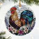 Rooster Ornament for Christmas Tree | Christmas Ornaments, Farmhouse Home Decor, Holiday Decor Gifts for Family, Friends & Farmer, Gift Exchange & Gift Idea, Giftbox Included